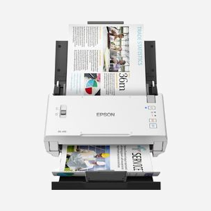 Epson WorkForce DS-410 Scanner A4 600x600 DPI Recto-Verso 26 ppm ADF 50 feuilles USB 2.0 Compatible Windows/macOS avec Document Capture Pro 2.0 - Miniature 1
