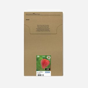 Epson Multipack Fraise 29 C13T29864511 : 1 Noir 5.3ml + 3 Couleurs 3.2ml Claria Home Ink - Jet d'encre - Expression Home XP-235 à XP-455 - Miniature 2