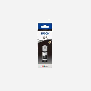 Epson EcoTank 106 Encre Photo Noire C13T00R140 - Bouteille d'encre à Pigments 70ml - Compatibilité EcoTank ET-7700/7750 - Jet d'encre Originale - Miniature 1