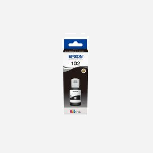 Epson 102 EcoTank Encre Pigmentée Noire, 127ml (C13T03R140) pour ET-4750, ET-3750, ET-3700, ET-2750, ET-2700 - Miniature 1