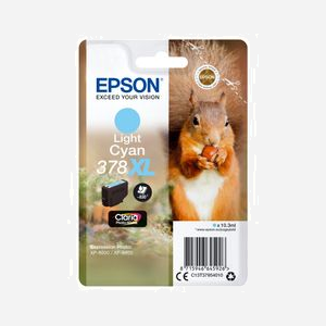 Epson 378XL Claria Photo HD Ink Cyan Clair - Cartouche Jet d'Encre à Pigments - 10.3ml - 830 pages - Expression Photo XP-8500/XP-8505 - C13T37954020