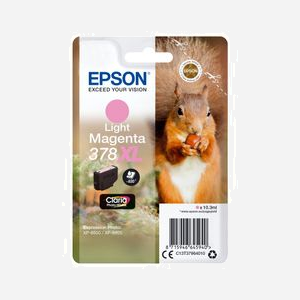 Epson 378XL Squirrel Light Magenta - Cartouche d'encre pigmentée - 10.3ml - 830 pages - Claria Photo HD Ink - Pour Expression Photo XP-8500/8505