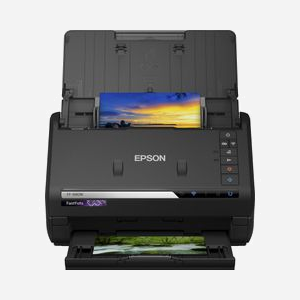 Epson FastFoto FF-680W Scanner A4 600x600 DPI Alimentation Papier, Numérisation Recto Verso 45 ppm, USB 3.2, WiFi, Compatible Windows/macOS - Miniature 1