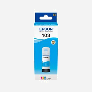Cartouche d'encre originale Epson 103 Bleu (C13T00S24A) - Encre pigmentée 70ml - Jet d'encre - Compatibilité L1110, L3110, L3150, L5190