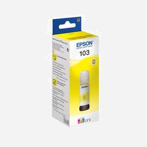 Cartouche d'encre originale Epson 103 Jaune, encre à pigments, 70ml, référence C13T00S44A. Compatibilité imprimantes jet d'encre série L (voir liste détaillée). - Miniature 2
