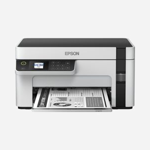 Epson EcoTank ET-M2120 : Imprimante Jet d'encre Mono A4, 1440x720 DPI, 32ppm, Wifi, Réservoir d'encre intégré, Numérisation 2400x1200 DPI, Compatible Windows/macOS - Miniature 1