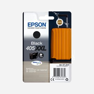Epson 405XXL Black DURABrite Ultra Ink (C13T02J14020) - Cartouche d'encre noire pigmentée 37.2ml, rendement 1100 pages, compatible WorkForce WF-7830/35/40DTWF