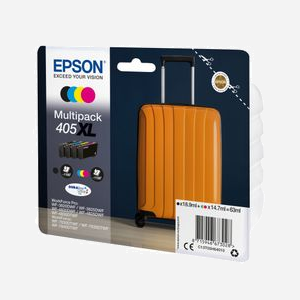 Epson 405XL Multipack 4 Couleurs DURABrite Ultra Ink (C13T05H64010): Noir 18.9ml, Couleur 3x14.7ml, Pigment, WorkForce Pro/WF-7840DTWF - Miniature 2