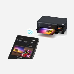 Epson EcoTank ET-8550 Imprimante Jet d'encre Couleur A3+ 5760x1440 DPI 32ppm Wifi, 6 Encres, Impression CD/DVD, Numérisation 1200x4800 DPI, LCD 10.9cm - Miniature 4