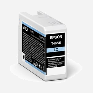 Epson UltraChrome Pro C13T46S500 : Cartouche d'encre Cyan clair Original 25 ml, encre à pigments, pour SureColor SC-P700, 1 pièce - Miniature 1