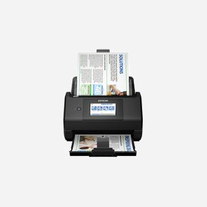 Epson WorkForce ES-580W Scanner A4 600x600 DPI, Numérisation Recto Verso 35 ppm/70 ipm, Chargeur 100 Feuilles, Wi-Fi, USB 3.2, Écran LCD