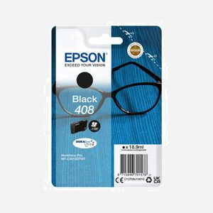 Epson 408 Black DURABrite Ultra Ink - Cartouche d'encre noire à pigments 18.9ml - Rendement 1100 pages - WorkForce Pro WF-C4810DTWF - Référence C13T09J14010 - Miniature 1
