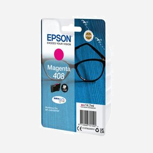 Epson 408 Magenta DURABrite Ultra Ink - Cartouche d'encre à pigments - 14.7ml - Rendement 1100 pages - C13T09J34010 - WorkForce Pro WF-C4810DTWF - Miniature 2