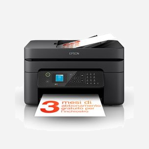 Epson WorkForce WF-2930DWF : Jet d'encre Couleur A4, 5760x1440 DPI, 33/18 ppm, Recto/Verso Auto, Scanner ADF 1200x2400 DPI, Fax 33.6Kbps, Wifi, Impression Mobile, Noir