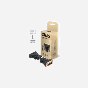 CLUB3D Adaptateur Passif DVI-D Mâle vers HDMI Femelle, Résolution 1920x1200, Full Duplex, RoHS, Noir, Référence CAA-DMD>HFD3 - Miniature 2