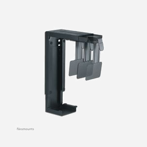 Neomounts CPU-D100BLACK Support CPU Bureau Acier Noir, Charge 30kg, Réglable Largeur 80-220mm, Hauteur 300-530mm, Fixation Verticale - Miniature 2