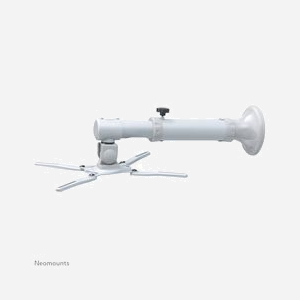 Neomounts BEAMER-W050SILVER Support mural vidéoprojecteur Acier argenté, charge max 12kg, pivot 360°, inclinaison 90°, distance mur 37-47cm, largeur 0-390mm - Miniature 2