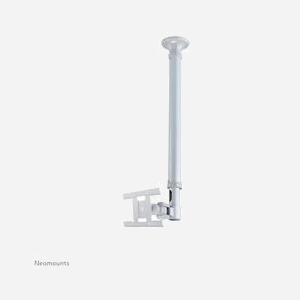 Neomounts FPMA-C100SILVER Support Plafond écran 10-30" (76cm) VESA 75x75-200x100 Inclinaison 180° Rotation 360° Pivot 180° Hauteur ajustable 79-129cm 12kg Argent - Miniature 2