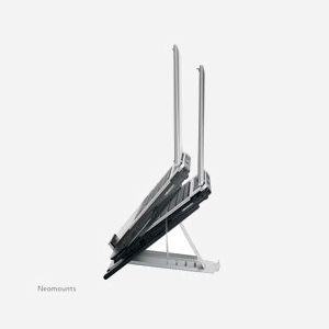 Neomounts NSLS100 Support Aluminium pour Notebook 10-22" (25.4-55.9cm), Inclinaison 0-52°, Charge 5kg, Ajustable 180-270mm, Compact & Pliable - Miniature 4
