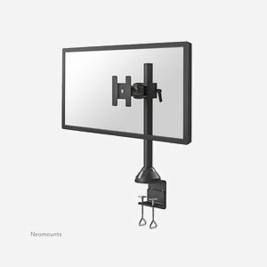 Neomounts FPMA-D965 Support Bureau Écran 10-30" VESA 75x75/100x100, Fixation Pince/Passe-fil, Inclinaison 180°, Pivot 180°, Rotation 360°, Acier Noir