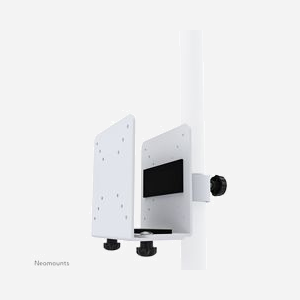 Neomounts THINCLIENT-10 Support Mini PC Universel Acier Argenté Charge Max 10kg VESA 50x50, 75x75, 100x100mm Ajustable 52-100mm pour Bras Moniteur Ø35mm - Miniature 2