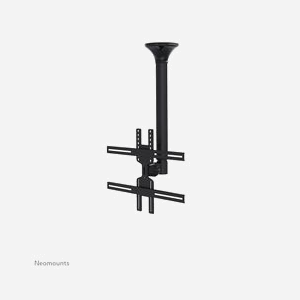 Neomounts FPMA-C400BLACK Support Plafond Écran 32-60" VESA 200x200 à 600x400, Inclinaison 25°, Pivot 60°, Hauteur Ajustable 64-104cm, Max 35kg - Miniature 2