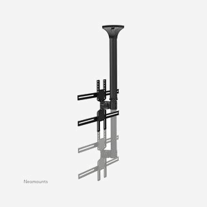 Neomounts FPMA-C400BLACK Support Plafond Écran 32-60" VESA 200x200 à 600x400, Inclinaison 25°, Pivot 60°, Hauteur Ajustable 64-104cm, Max 35kg - Miniature 3