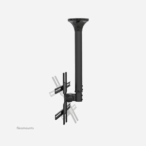 Neomounts FPMA-C400BLACK Support Plafond Écran 32-60" VESA 200x200 à 600x400, Inclinaison 25°, Pivot 60°, Hauteur Ajustable 64-104cm, Max 35kg - Miniature 5