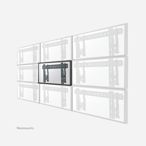 Neomounts LED-VW1000BLACK Support Mural Videowall 40-75" VESA 200x200-600x400mm Charge Max 50kg Distance Mur 4.9-22.3cm Acier Noir