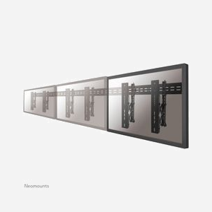 Neomounts LED-VW1000BLACK Support Mural Videowall 40-75" VESA 200x200-600x400mm Charge Max 50kg Distance Mur 4.9-22.3cm Acier Noir - Miniature 4