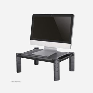 Neomounts NSMONITOR20 Support Bureau Universel pour Écran/Portable 10-32" (10kg max) Ajustable en Hauteur 4.6-16.8cm, Profondeur 33cm, Noir - Miniature 1