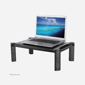Neomounts NSMONITOR20 Support Bureau Universel pour Écran/Portable 10-32" (10kg max) Ajustable en Hauteur 4.6-16.8cm, Profondeur 33cm, Noir - Miniature 3