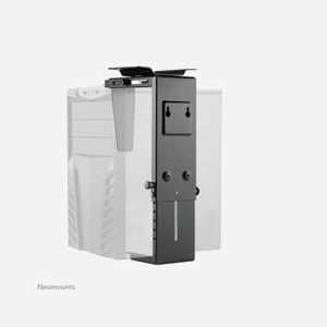 Neomounts NM-CPU100BLACK Support CPU Bureau Acier Noir rotatif 360° pour tours PC (90-200mm) charge max 10kg, réglage hauteur 300-530mm