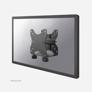 Neomounts NM-TC100BLACK Support PC Client Léger - VESA 50/75/100 - Montage Bureau/Poteau Ø35mm - Acier Noir - Charge Max 5kg - Largeur ajustable 17-70mm
