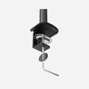 Neomounts DS60-600BL1 Support écran bureau 10-32" (max 8kg) VESA 75x75/100x100, Inclinaison ±45°, Rotation 360°, Pivotement ±90°, Fixation pince/oeillet, Acier - Miniature 5