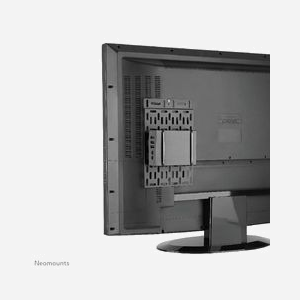 Neomounts NS-MPM100 Support Universel pour Media Player/Mini PC, VESA/Mural/TV, Acier Noir, 342x224x10mm, Charge Max. 5kg