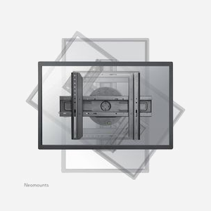 Neomounts LED-WR100BLACK Support Mural Rotatif 37-75" VESA 200x200 à 600x400, Rotation 360°, Distance Mur 5.1cm, Charge Max 50kg, Acier Noir