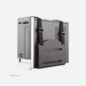 Neomounts CPU-W100BLACK Support Mural PC Acier Noir, Charge Max 10kg, Largeur Ajustable 120-210mm, Dimensions 210x158x245mm, VESA non applicable