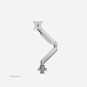 Neomounts NM-D775SILVER Support écran bureau 10-32" bras à gaz, VESA 75x75/100x100, pince/œillet, inclinaison 90°, pivot 360°, rotation 180°, hauteur 600mm, profondeur 630mm, 1-15kg - Miniature 3