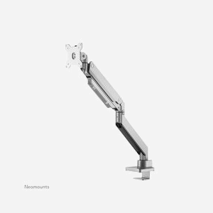 Neomounts NM-D775SILVER Support écran bureau 10-32" bras à gaz, VESA 75x75/100x100, pince/œillet, inclinaison 90°, pivot 360°, rotation 180°, hauteur 600mm, profondeur 630mm, 1-15kg - Miniature 4