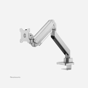 Neomounts NM-D775SILVER Support écran bureau 10-32" bras à gaz, VESA 75x75/100x100, pince/œillet, inclinaison 90°, pivot 360°, rotation 180°, hauteur 600mm, profondeur 630mm, 1-15kg - Miniature 5
