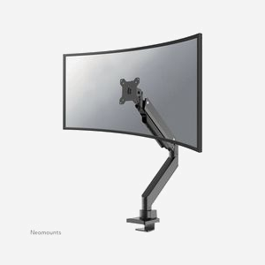 Neomounts NM-D775BLACKPLUS Support écran bureau 10-49" bras gaz, Topfix, VESA 75x75/100x100, pivot 360°, inclinaison ±45°, rotation 180°, charge max 18kg - Miniature 1