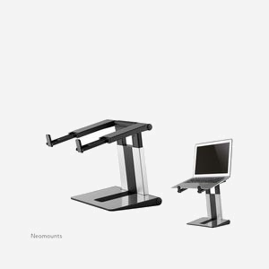 Neomounts NSLS200 Support Laptop 10-17" Argent, Pliable, Ajustable 6 Hauteurs, Charge Max 5kg, Plastique, 236x207x26mm, Compatible 254-431.8mm - Miniature 2