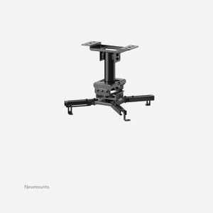 Neomounts CL25-530BL1 Support plafond universel vidéoprojecteur acier noir, charge max 45kg, inclinaison +/-20°, rotation 360°, pivotement +/-8°, hauteur 255mm - Miniature 2