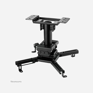 Neomounts CL25-530BL1 Support plafond universel vidéoprojecteur acier noir, charge max 45kg, inclinaison +/-20°, rotation 360°, pivotement +/-8°, hauteur 255mm - Miniature 4