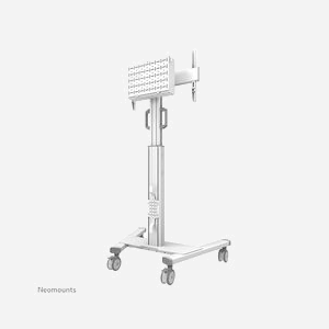 Neomounts FL50S-825WH1 Support Sol Mobile Écran 37-75" 70kg VESA 600x400 Réglage Hauteur 104-157cm avec Compartiment et Roues 10cm - Miniature 3