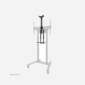 Neomounts AFL-875BL1 Kit Vidéobar/Multimédia : Acier Noir, Charge Max 9kg, Étagère Caméra Réglable pour Supports FL55-875BL1/WL55-875BL1, Adaptateur Logitech Rally Bar/Mini