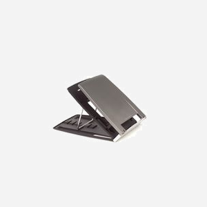 BakkerElkhuizen Ergo-Q 330 Gris : Support portable pour notebook jusqu'à 17" (43.2cm), inclinable 20-40°, 228x310x13mm, 485g - Miniature 1