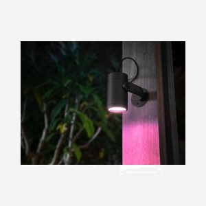 Philips Hue White and Color Ambiance Lily Kit 3 Spots Extérieurs LED 8W Noir IP65 ZigBee 2000-6500K 600lm Aluminium 24V - Miniature 2