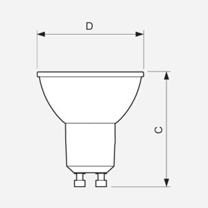 Philips CorePro LEDspot GU10 3.5W Blanc Froid 4000K 275lm 36° IRC 80 - Durée de vie 15000h - Tension 220-240V - Consommation 4kWh/1000h - Miniature 2